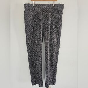 Penningtons Black and White Patterned Stretchy Pants